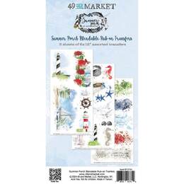 49 and Market Summer Porch Rub-on Transfer Set - Blendable