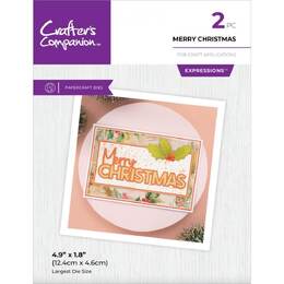 Crafter's Companion Expressions Dies - Merry Christmas