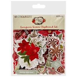 49 And Market Chipboard Set - Evergreen Season