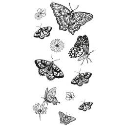 Sizzix Clear Stamp Set By Lisa Jones - Nature Butterflies 666642