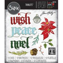 Sizzix Thinlits Die Set 12PK - Vault Holiday Classic by Tim Holtz 666716