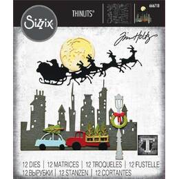 Sizzix Thinlits Die Set 12PK - Vault Christmas Magic by Tim Holtz 666718