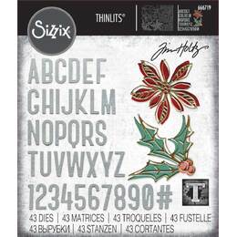 Sizzix Thinlits Die Set 43PK - Vault Seasonal Sketch by Tim Holtz 666719