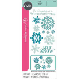 Sizzix Clear Stamps Set (12PK) - White Christmas by Catherine Pooler 666724