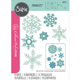 Sizzix Framelits Die Set (15PK) - White Christmas #2 by Catherine Pooler 666725