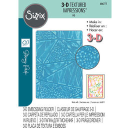 Sizzix 3-D Textured Impressions Embossing Folder - Fragmented Floral by Stacey Park 666777