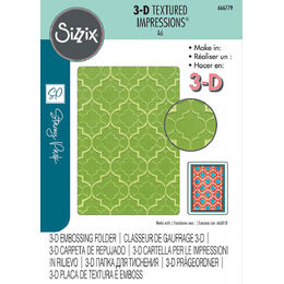 Sizzix 3-D Textured Impressions Embossing Folder - Textures from Afar by Stacey Park 666779