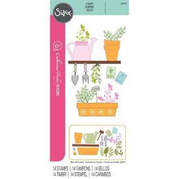 Sizzix Clear Stamps 14PK - Greenhouse Finds by Catherine Pooler 666796