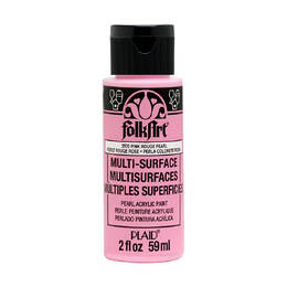 Plaid FolkArt Multi-Surface 2oz - Pearl Pink Rouge