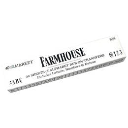 49 And Market Alphabet Rub-On Transfer - Farmhouse