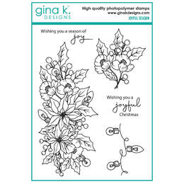 Gina K Designs Clear Stamps - Joyful Season