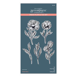 Spellbinders Press Plate & Die Set - Flower Stems BP-108