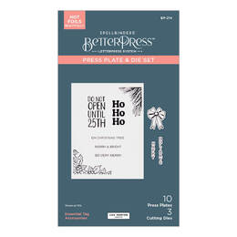 Spellbinders Press Plates & Die Set - - Essential Tag Accessories (by Lisa Horton) BP-214