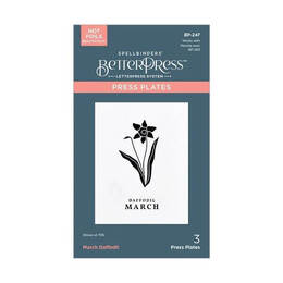 Spellbinders Press Plates - March Daffodil BP-247