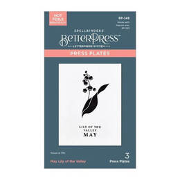 Spellbinders Press Plates - May Lily of the Valley BP-249