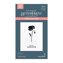 Spellbinders Press Plates - August Poppy BP-252