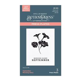 Spellbinders Press Plates - September Morning Glory BP-253