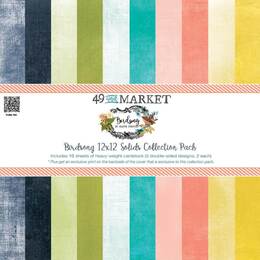 49 And Market Collection Pack 12"X12" - Birdsong Solids