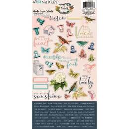 49 And Market Washi Tape Sheets - Birdsong