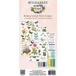 49 And Market Rub-On Transfer Set - Essentials, Birdsong