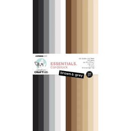 Creative Craftlab Essentials Paper Pad - Brown & Grey 250gsm