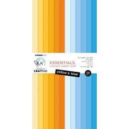 Creative Craftlab Essentials Unicolor Paper Pad - Yellow & Blue