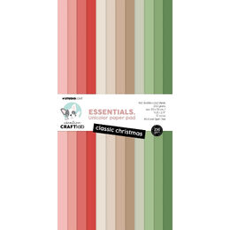 Creative Craftlab Essentials Unicolor Paper Pad - Classic Christmas