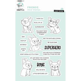 Creative Craftlab Friendz Clear Stamps - Superhero Buddy