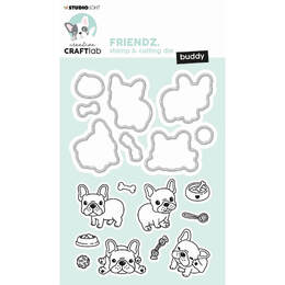 Creative Craftlab Mini Friendz Stamp & Dies - Buddy