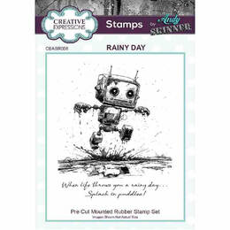 Creative Expressions Bot-ology Stamp - Rainy Day (by Andy Skinner)