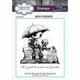 Creative Expressions Bot-ology Stamp - New Friends (by Andy Skinner)