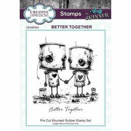 Creative Expressions Bot-ology Stamp - Better Together (by Andy Skinner)