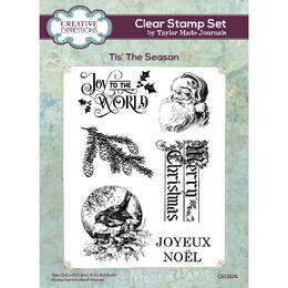 Creative Expressions Clear Stamps by Taylor Made Journals - Tis The Season (6in x 8in)