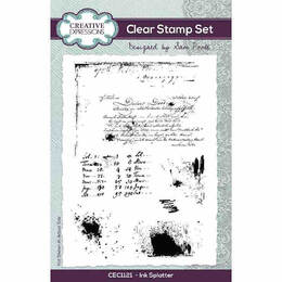 Creative Expressions Clear Stamps by Sam Poole - Ink Splatter (4in x 6in)