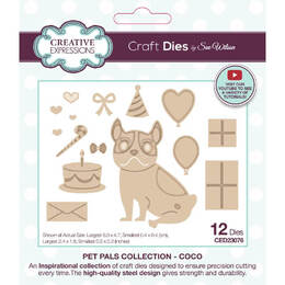 Creative Expressions Pet Pals Craft Dies - Coco (by Sue Wilson)