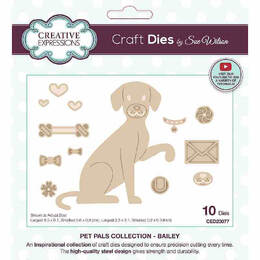 Creative Expressions Pet Pals Craft Dies - Bailey (by Sue Wilson)