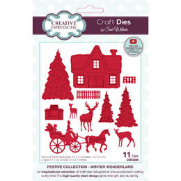 Creative Expressions Dies - Festive Winter Wonderland Plate (by Sue Wilson) CED3286