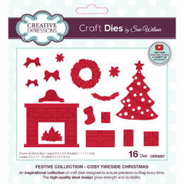 Creative Expressions Dies - Festive Cosy Fireside Christmas (by Sue Wilson) CED3287