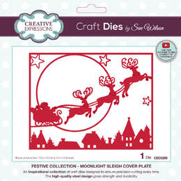 Creative Expressions Dies - Festive Moonlight Sleigh Cover Plate (by Sue Wilson) CED3289