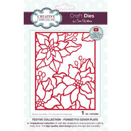 Creative Expressions Dies - Festive Poinsettia Cover Plate (by Sue Wilson) CED3290