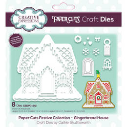 Creative Expressions Paper Cuts Craft Dies - Festive Gingerbread House