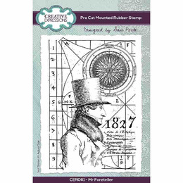 Creative Expressions Pre-Cut Rubber Stamp - Mr Foreteller 4in x 6in (by Sam Poole)