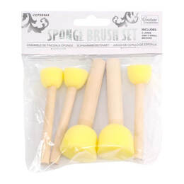 Couture Creations Sponge brush - 2 big + 3 small