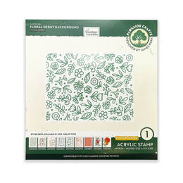 Couture Creations Stamp - Parkside Crafts Collection - Floral Debut Background (1pc)