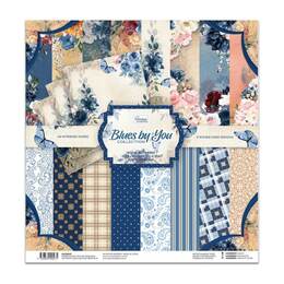 Couture Creation Paper Pad (12x12) - Blues by You (3 x 8 designs)