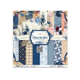 Couture Creation Paper Pad (6.5 x 6.5in) - Blues by You ( 3 x 8 designs)