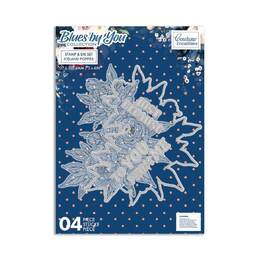 Couture Creation Stamp & Die Set - Blues by You Collection - Iceland Poppies (4pc)