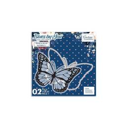 Couture Creation Stamp & Die Set - Blues by You Collection - Butterfly 1 (2pc)