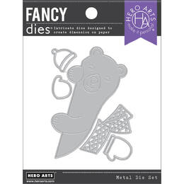 Hero Arts Fancy Dies - Peeking Winter Bear DF211