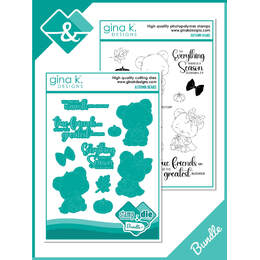 Gina K Designs Stamps & Dies BUNDLE - Autumn Bears